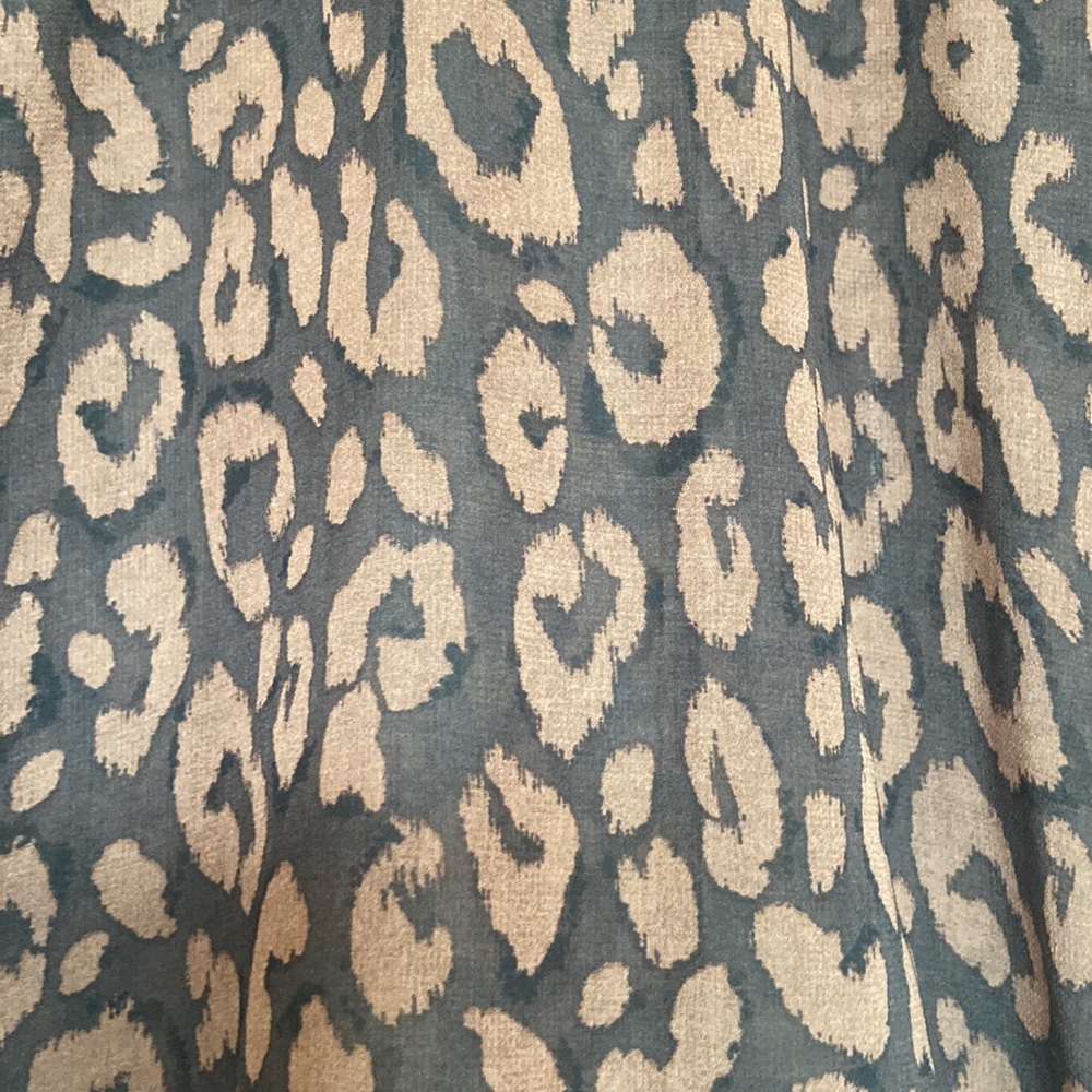 Dynamite Mock Neck Animal Print Blouse - Picture 5 of 8